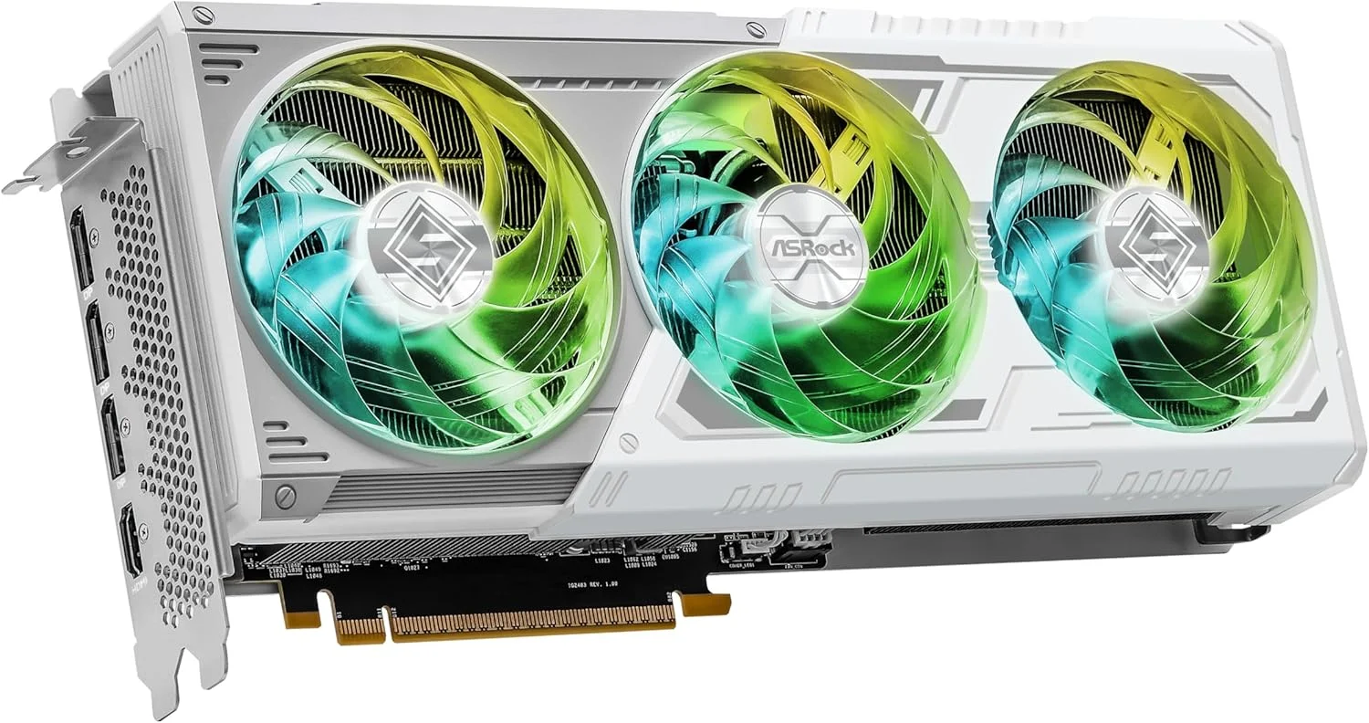 کارت گرافیک ASRock Intel ARC B580 Steel Legend با ۱۲ گیگابایت حافظه OC 2800 مگاهرتز، ۱۹ گیگابیت بر ثانیه، ۱۹۲ بیت GDDR6، رزولوشن ۷۶۸۰x۴۳۲۰، توان ۶۵۰ وات و سه فن کارت گرافیک ASRock Intel ARC B580 Steel Legend با ۱۲ گیگابایت حافظه OC 2800 مگاهرتز، ۱۹ گیگابیت بر ثانیه، ۱۹۲ بیت GDDR6، رزولوشن ۷۶۸۰x۴۳۲۰، توان ۶۵۰ وات و سه فن