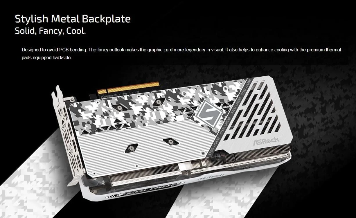 کارت گرافیک ASRock Radeon RX 7600 Steel Legend 8GO OC با 8 گیگابایت حافظه