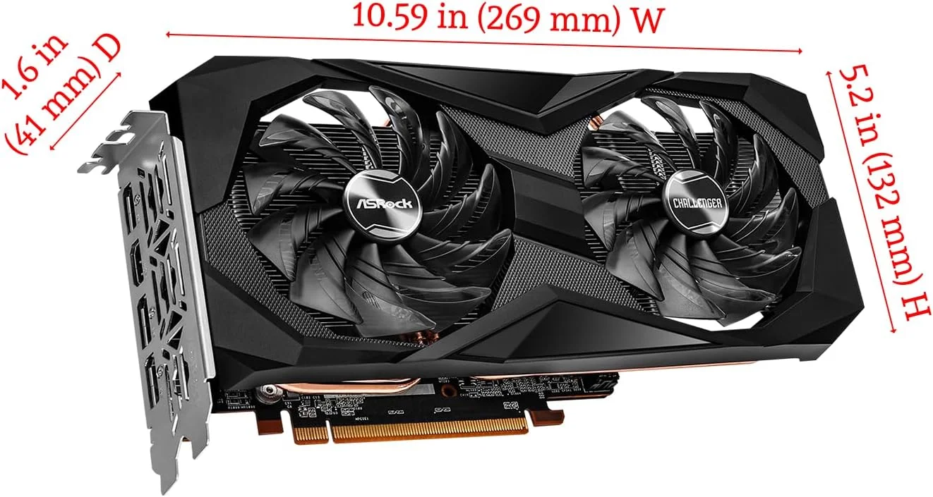 کارت گرافیک آسرراک Radeon RX6600 CLD Challenger D با 8 گیگابایت حافظه GDDR6 کارت گرافیک آسرراک Radeon RX6600 CLD Challenger D با 8 گیگابایت حافظه GDDR6