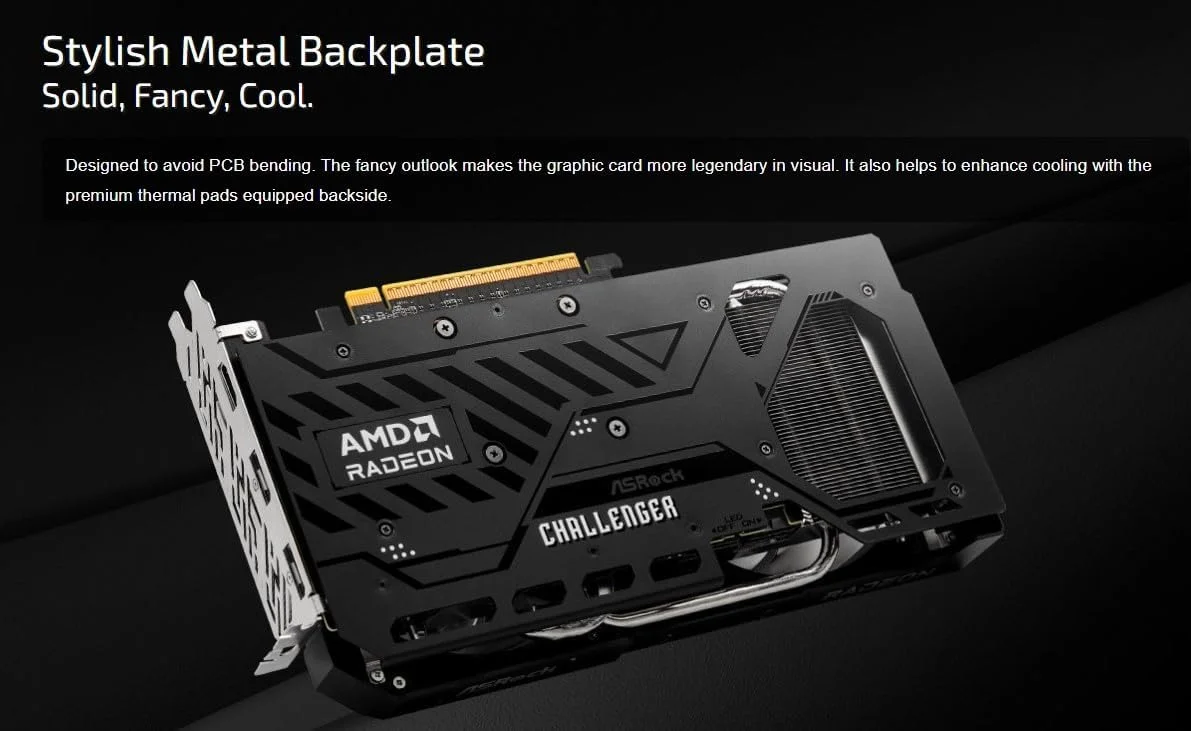 کارت گرافیک ASRock Radeon RX 9060 XT Challenger OC 8GO (90-GA5TZZ-00UANF)