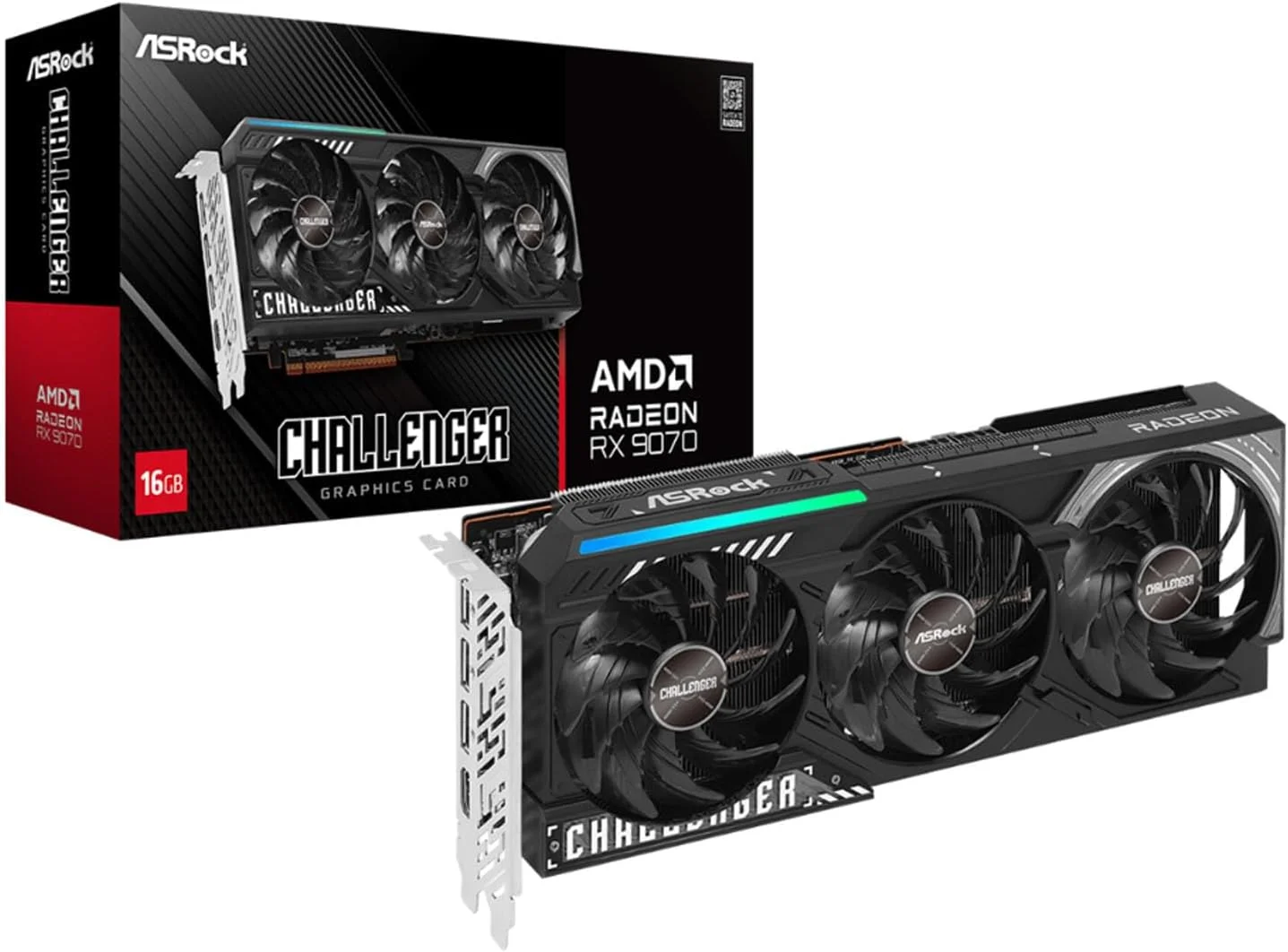 کارت گرافیک ASRock Challenger RX 9070 16G AMD Radeon RX9070 RX9070 CL 16G/AX کارت گرافیک ASRock Challenger RX 9070 16G AMD Radeon RX9070 RX9070 CL 16G/AX