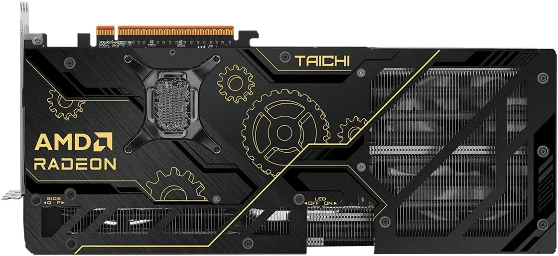 کارت گرافیک ASRock Radeon RX 9070 XT Taichi 16GB OC، معماری AMD RDNA، فرکانس بوست 3100 مگاهرتز، 16 گیگابایت GDDR6، DisplayPort 2.1a، HDMI 2.1b، خنک کننده سه فن، طراحی 16 فاز قدرت کارت گرافیک ASRock Radeon RX 9070 XT Taichi 16GB OC، معماری AMD RDNA، فرکانس بوست 3100 مگاهرتز، 16 گیگابایت GDDR6، DisplayPort 2.1a، HDMI 2.1b، خنک کننده سه فن، طراحی 16 فاز قدرت