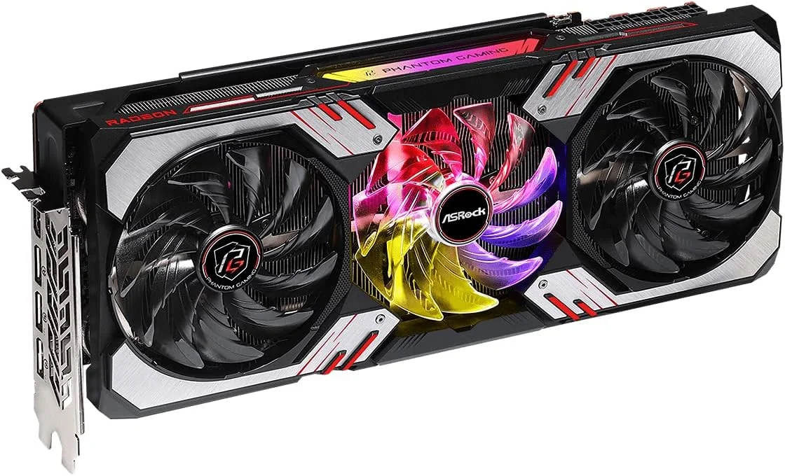 کارت گرافیک ASRock RADEON RX6800XT PHANTOM GAMINGD 16G OC GDDR6 1875MHZ HDMI DPX3 کارت گرافیک ASRock RADEON RX6800XT PHANTOM GAMINGD 16G OC GDDR6 1875MHZ HDMI DPX3