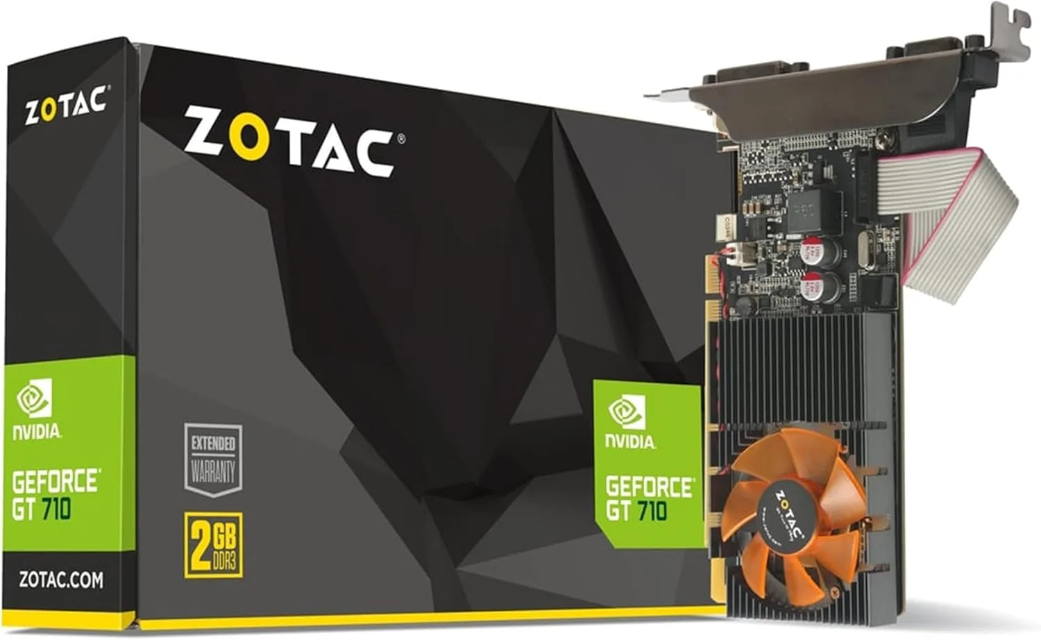 کارت گرافیک زوتاک GeForce GT 710 NVIDIA با 2 گیگابایت حافظه GDDR3