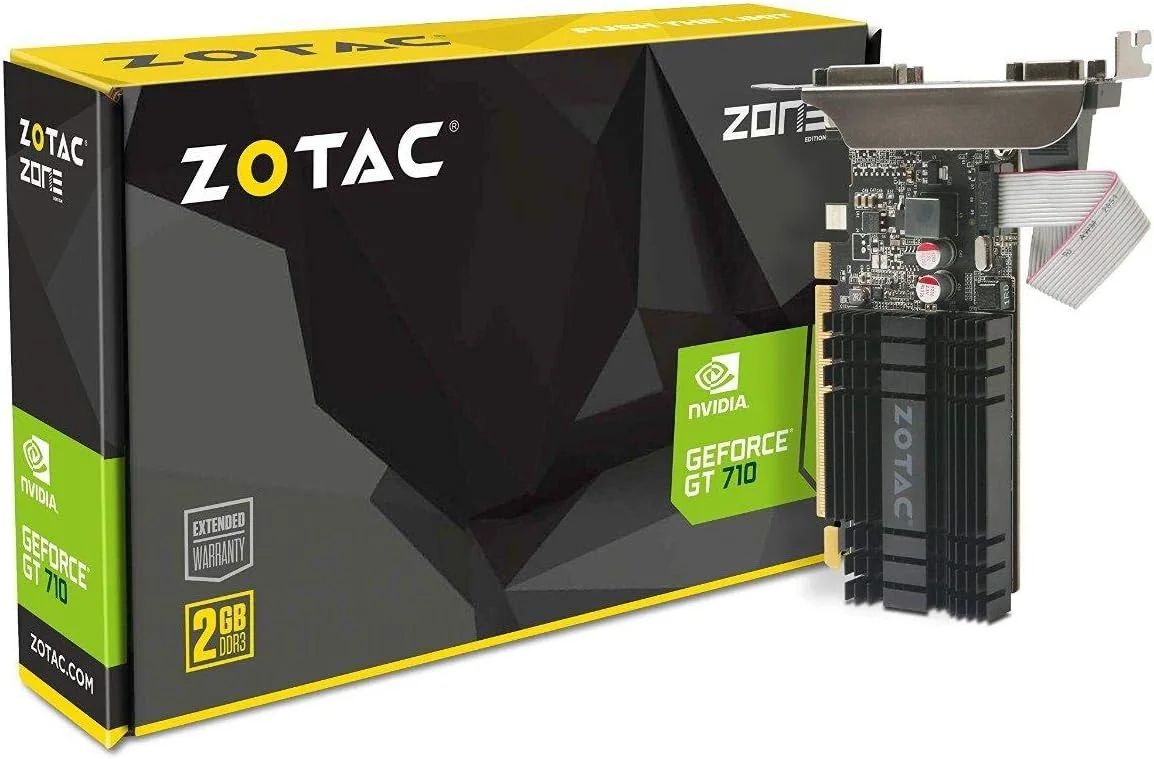 کارت گرافیک ZOTAC GeForce GT 710 با حافظه 2GB DDR3