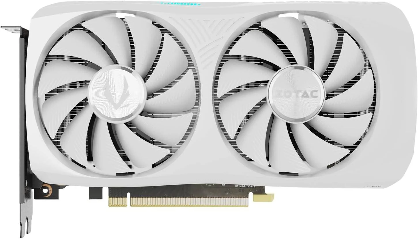 کارت گرافیک فشرده ZOTAC Gaming GeForce RTX 4060 Ti 8GB Twin Edge OC White Edition DLSS 3 8GB GDDR6 128-bit 18 Gbps PCIE 4.0، خنک کننده پیشرفته IceStorm 2.0، نورپردازی Spectra RGB، ZT-D40610Q-10M کارت گرافیک فشرده ZOTAC Gaming GeForce RTX 4060 Ti 8GB Twin Edge OC White Edition DLSS 3 8GB GDDR6 128-bit 18 Gbps PCIE 4.0، خنک کننده پیشرفته IceStorm 2.0، نورپردازی Spectra RGB، ZT-D40610Q-10M