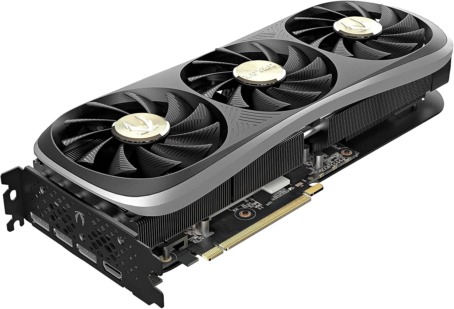 کارت گرافیک گیمینگ Zotac Gaming GeForce RTX 4070 Ti Trinity OC DLSS 3 12GB GDDR6X 192-bit 21 Gbps PCIE 4.0، خنک کننده پیشرفته IceStorm 2.0، نورپردازی Spectra 2.0 RGB، ZT-D40710J-10P کارت گرافیک گیمینگ Zotac Gaming GeForce RTX 4070 Ti Trinity OC DLSS 3 12GB GDDR6X 192-bit 21 Gbps PCIE 4.0، خنک کننده پیشرفته IceStorm 2.0، نورپردازی Spectra 2.0 RGB، ZT-D40710J-10P