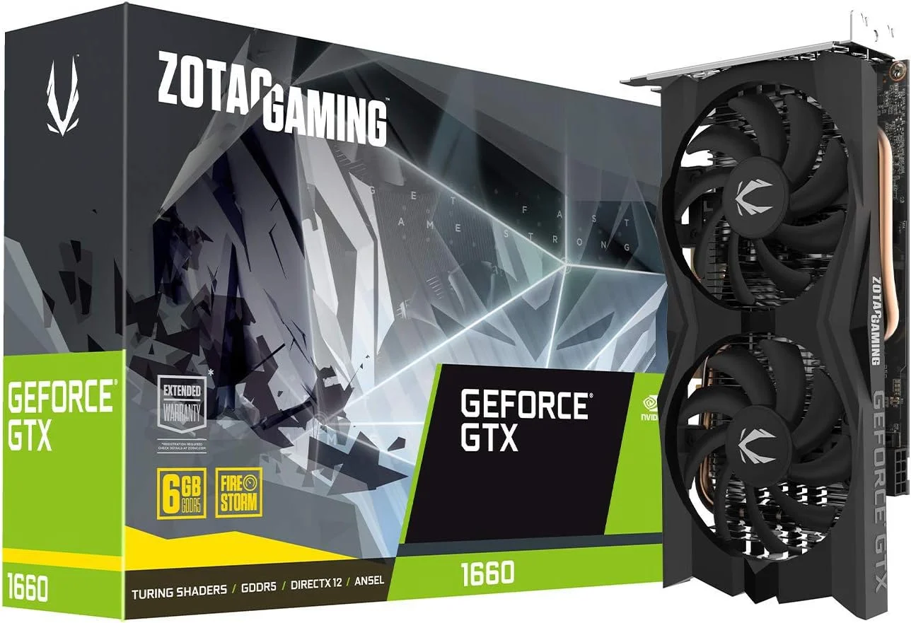 کارت گرافیک گیمینگ ZOTAC GeForce GTX 1660 6GB GDDR5 192-bit، فوق العاده جمع و جور، ZT-T16600K-10M