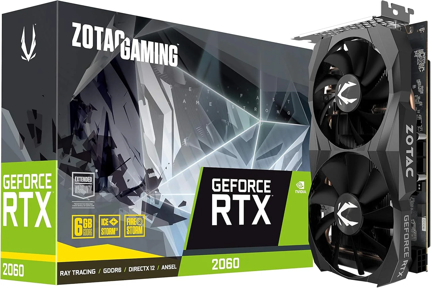 کارت گرافیک گیمینگ ZOTAC GAMING GeForce RTX 2060 6GB GDDR6 192-bit، فوق العاده جمع و جور، ZT-T20600K-10M
