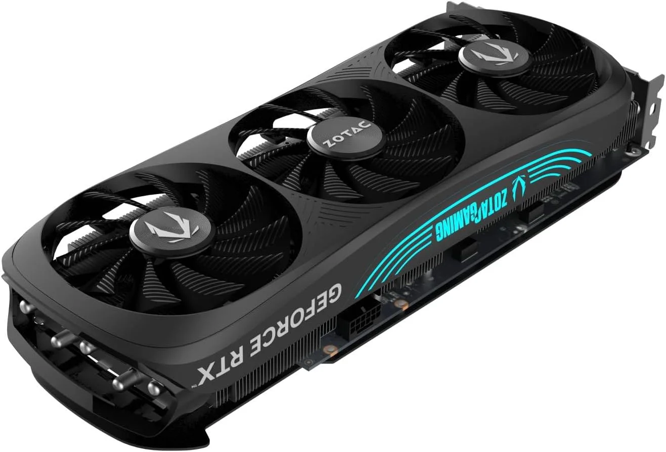 کارت گرافیک گیمینگ ZOTAC Gaming GeForce RTX 4080 Super AMP DLSS 3 با 16 گیگابایت حافظه GDDR6X، رابط 256 بیتی، سرعت 23 گیگابیت بر ثانیه، PCIE 4.0، خنک کننده پیشرفته IceStorm 2.0 و نورپردازی Spectra RGB، مدل ZT-D40820F-10P کارت گرافیک گیمینگ ZOTAC Gaming GeForce RTX 4080 Super AMP DLSS 3 با 16 گیگابایت حافظه GDDR6X، رابط 256 بیتی، سرعت 23 گیگابیت بر ثانیه، PCIE 4.0، خنک کننده پیشرفته IceStorm 2.0 و نورپردازی Spectra RGB، مدل ZT-D40820F-10P