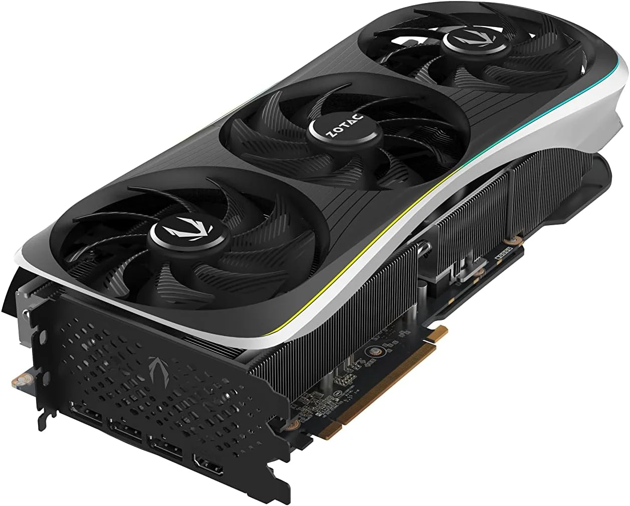 کارت گرافیک گیمینگ ZOTAC Gaming GeForce RTX 4070 Ti AMP Extreme AIRO DLSS 3 با 12 گیگابایت حافظه GDDR6X، رابط 192 بیتی، سرعت 21 گیگابیت بر ثانیه، PCIE 4.0، خنک کننده پیشرفته IceStorm 2.0 و نورپردازی Spectra 2.0 RGB، مدل ZT-D40710B-10P کارت گرافیک گیمینگ ZOTAC Gaming GeForce RTX 4070 Ti AMP Extreme AIRO DLSS 3 با 12 گیگابایت حافظه GDDR6X، رابط 192 بیتی، سرعت 21 گیگابیت بر ثانیه، PCIE 4.0، خنک کننده پیشرفته IceStorm 2.0 و نورپردازی Spectra 2.0 RGB، مدل ZT-D40710B-10P