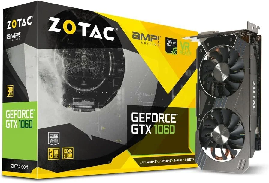 کارت گرافیک زوتاک GeForce GTX 1060 3GB DDR5 AMP Edition (ZT-P10610E-10M)
