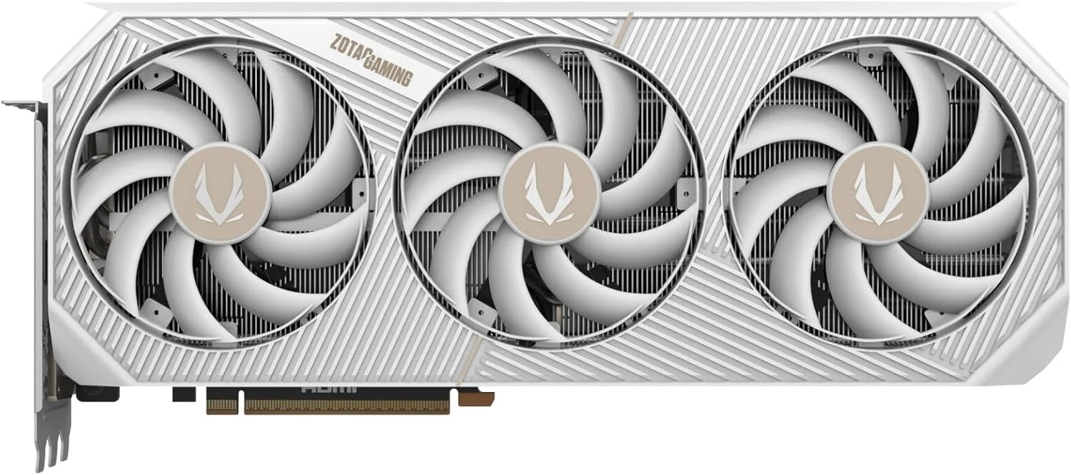 کارت گرافیک گیمینگ ZOTAC Gaming GeForce RTX 5090 Solid OC White Edition DLSS 4 با 32 گیگابایت حافظه GDDR7، رابط 512 بیتی، سرعت 28 گیگابیت بر ثانیه، PCIE 5.0، سیستم خنک کننده پیشرفته IceStorm 3.0، نورپردازی Spectra 2.0 ARGB، مدل ZT-B50900Q-10P - تصویر 2 کارت گرافیک گیمینگ ZOTAC Gaming GeForce RTX 5090 Solid OC White Edition DLSS 4 با 32 گیگابایت حافظه GDDR7، رابط 512 بیتی، سرعت 28 گیگابیت بر ثانیه، PCIE 5.0، سیستم خنک کننده پیشرفته IceStorm 3.0، نورپردازی Spectra 2.0 ARGB، مدل ZT-B50900Q-10P - تصویر 2