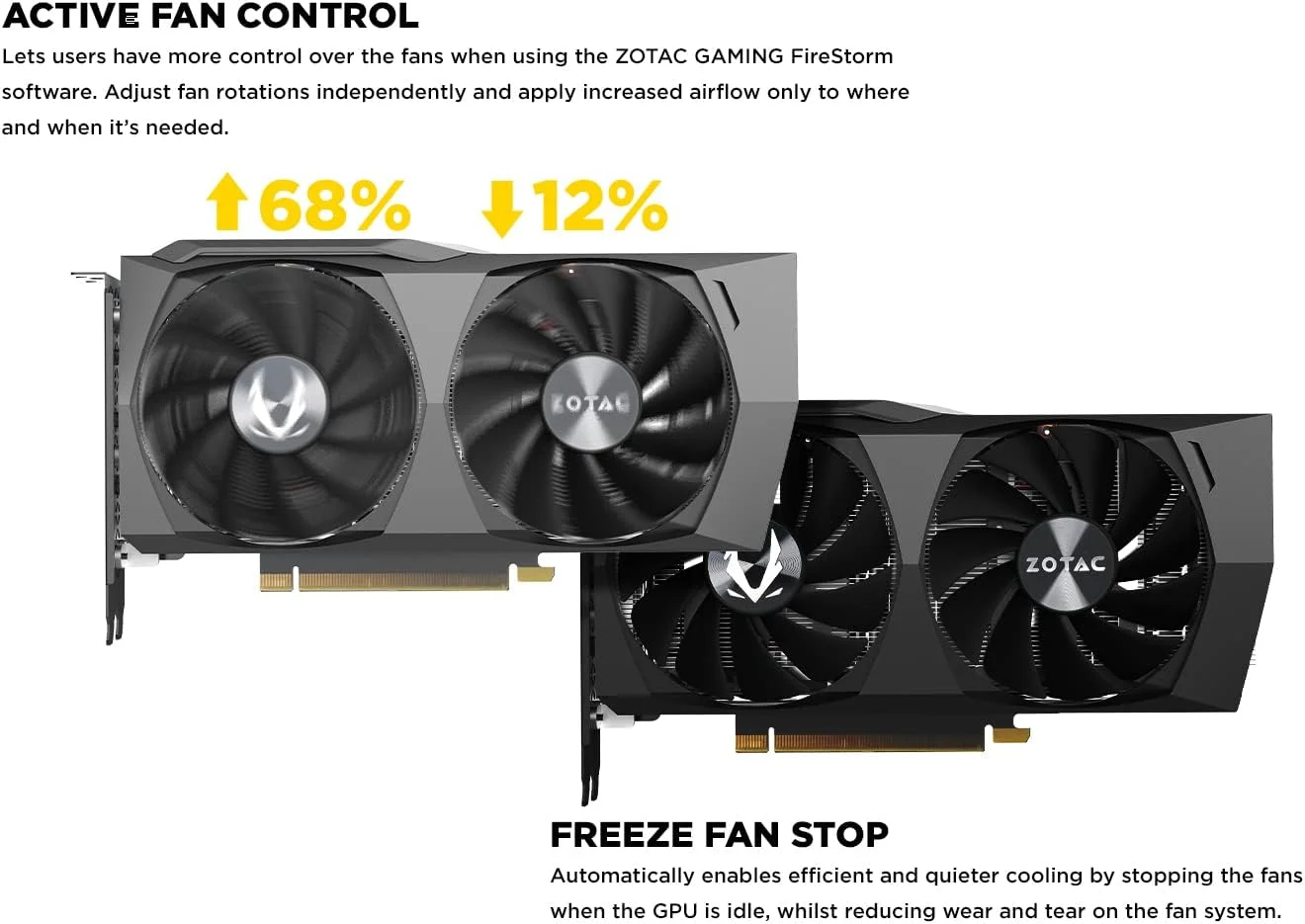کارت گرافیک گیمینگ ZOTAC Gaming GeForce RTX 3050 Twin Edge OC با 8 گیگابایت حافظه GDDR6، رابط 128 بیتی، سرعت 14 گیگابیت بر ثانیه، PCIE 4.0، سیستم خنک کننده پیشرفته IceStorm 2.0، قابلیت توقف فن Freeze، کنترل فعال فن، ZT-A30500H-10M