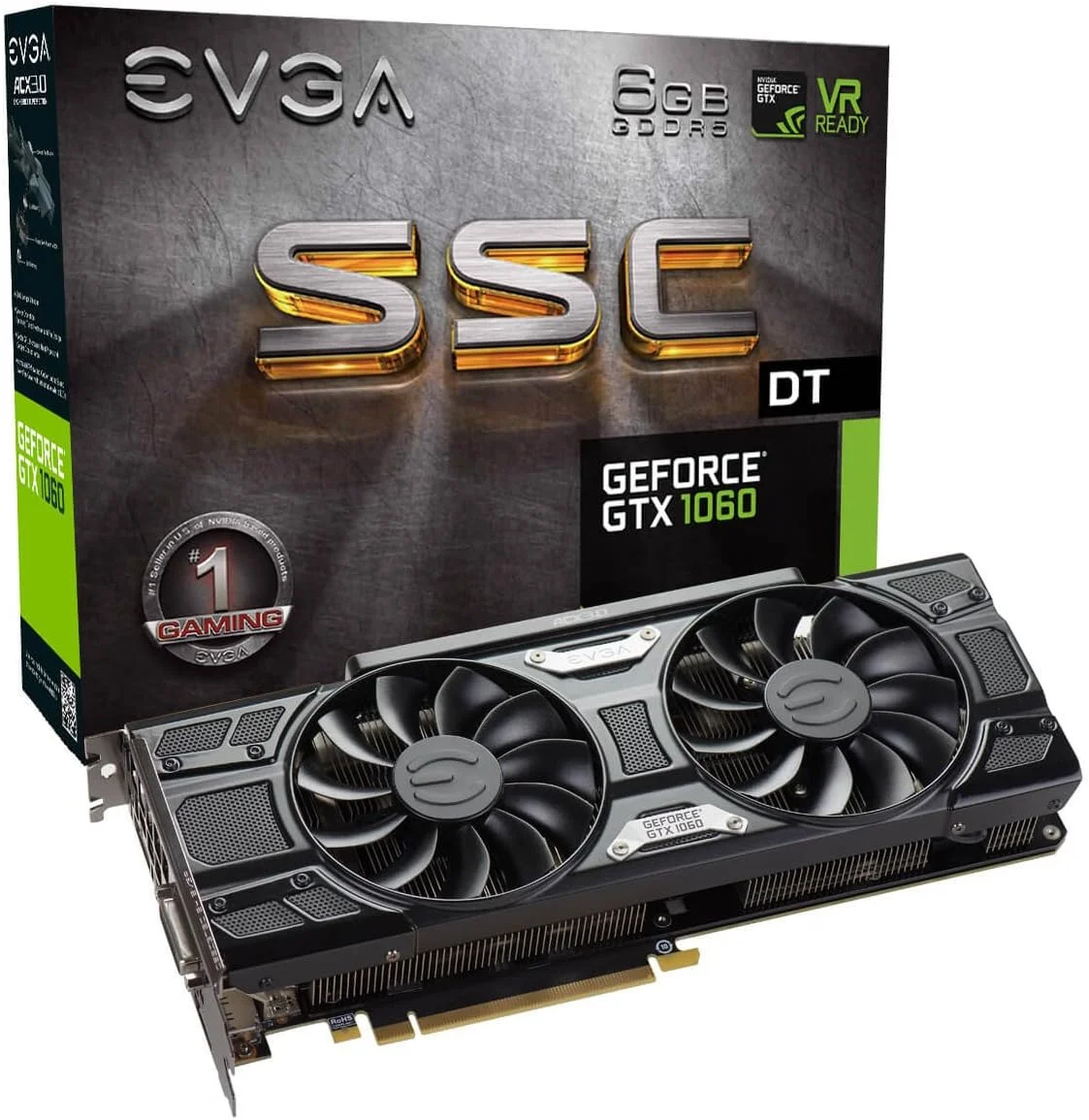 کارت گرافیک EVGA GeForce GTX 1060 SSCC DT ACX 3.0 (06G-P4-6265-KR) کارت گرافیک EVGA GeForce GTX 1060 SSCC DT ACX 3.0 (06G-P4-6265-KR)