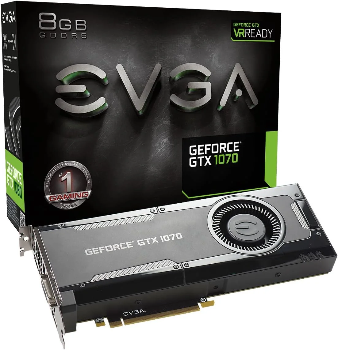 کارت گرافیک EVGA GeForce GTX 1070 GAMING، 8 گیگابایت GDDR5، پشتیبانی از DX12 OSD (PXOC) مدل 08G-P4-5170-KR