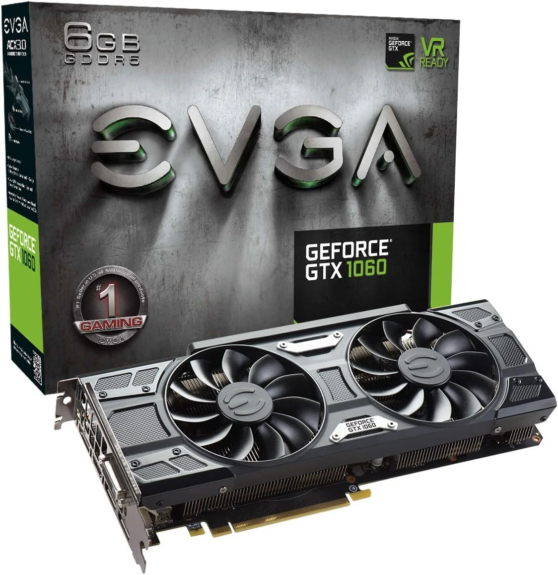 کارت گرافیک مشکی 6 گیگابایتی EVGA GeForce GAMING ACX 3.0/ GDDR5/LED/DX12 با پشتیبانی از OSD کارت گرافیک مشکی 6 گیگابایتی EVGA GeForce GAMING ACX 3.0/ GDDR5/LED/DX12 با پشتیبانی از OSD