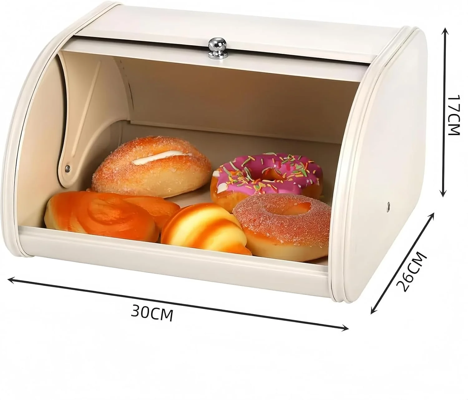 جعبه نان سفید رنگ مناسب برای نگهداری نان در آشپزخانه، ظرف نگهداری نان، جعبه نان استیل مدرن جعبه نان سفید رنگ مناسب برای نگهداری نان در آشپزخانه، ظرف نگهداری نان، جعبه نان استیل مدرن