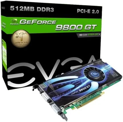 کارت گرافیک EVGA e-GeForce 9800 GT Superclocked 512MB DDR3 PCI-E 2.0 کارت گرافیک EVGA e-GeForce 9800 GT Superclocked 512MB DDR3 PCI-E 2.0