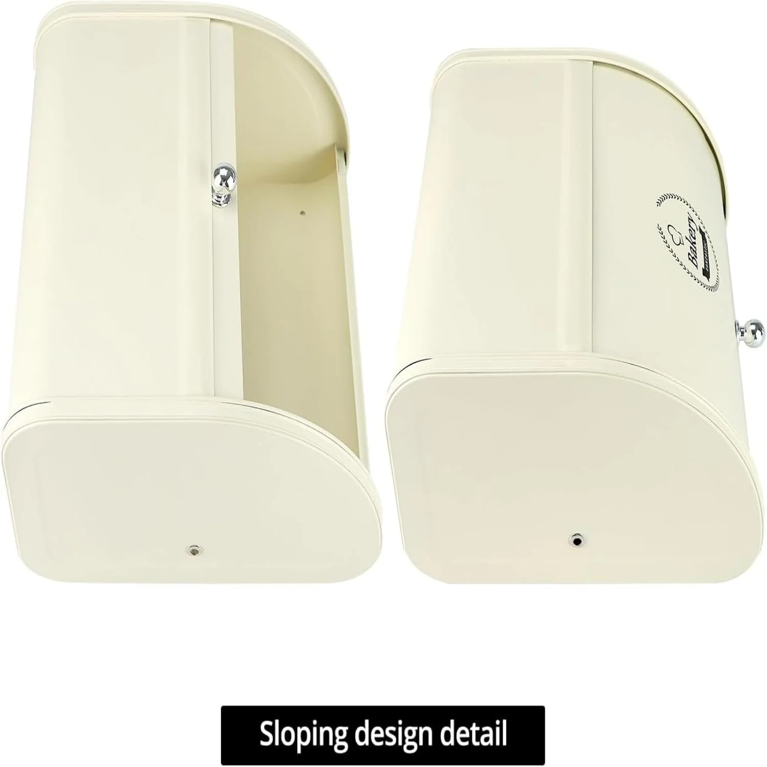 جعبه نان سفید رنگ مناسب برای نگهداری نان در آشپزخانه، ظرف نگهداری نان، جعبه نان استیل مدرن جعبه نان سفید رنگ مناسب برای نگهداری نان در آشپزخانه، ظرف نگهداری نان، جعبه نان استیل مدرن