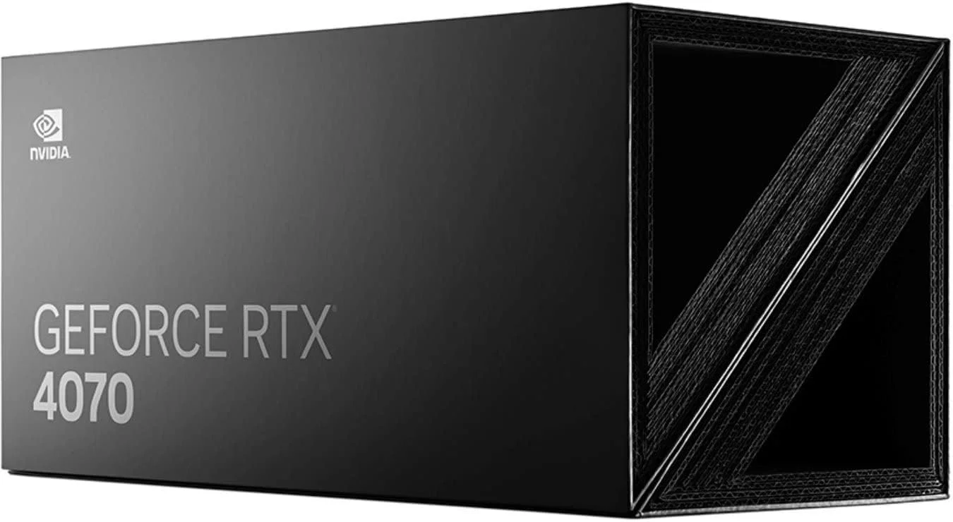 کارت گرافیک NVIDIA GeForce RTX 4070 Founder's Edition (FE) - تیتانیوم و مشکی (900-1G141-2544-000)