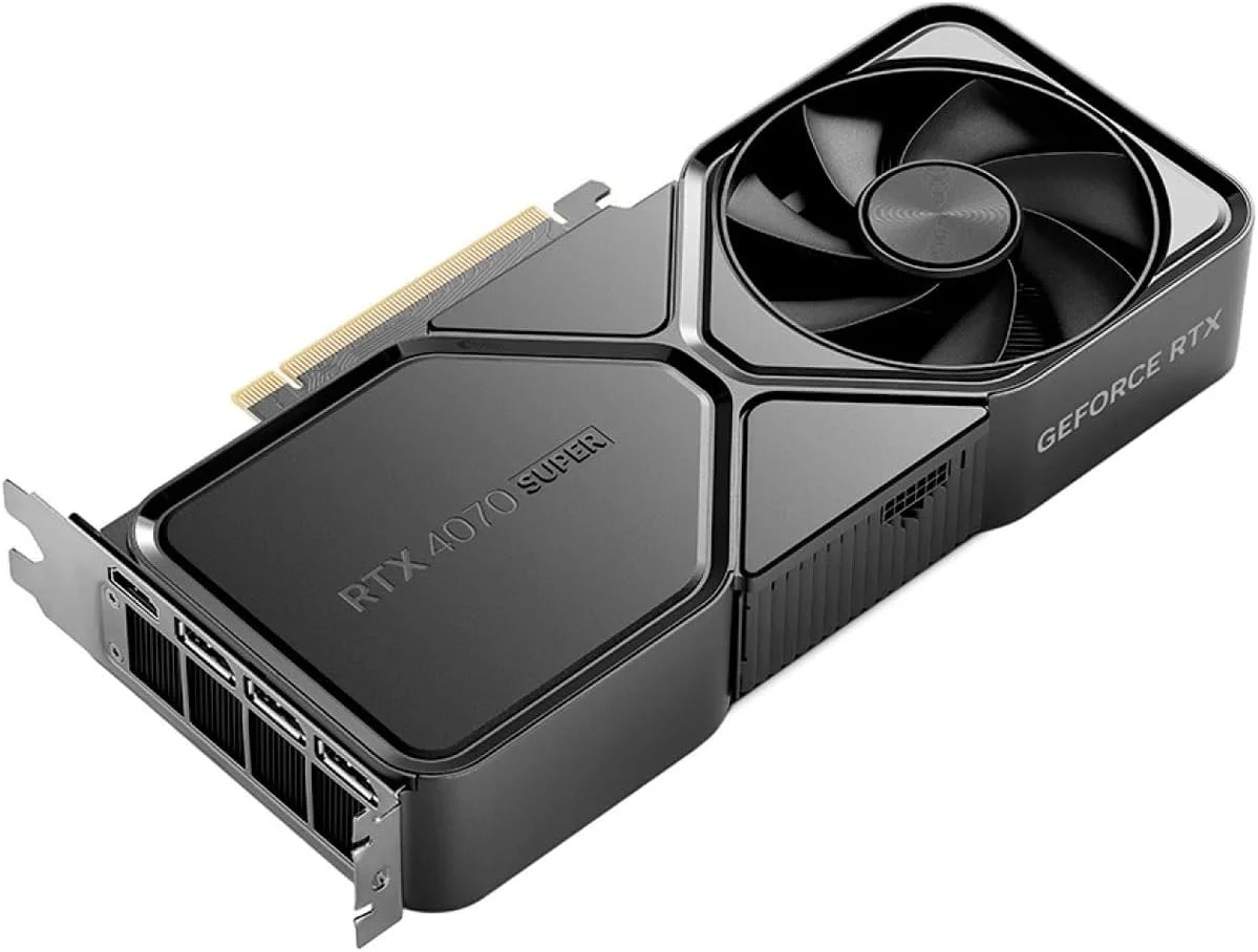 کارت گرافیک NVIDIA - GeForce RTX 4070 Super 12GB GDDR6X - تیتانیوم/مشکی