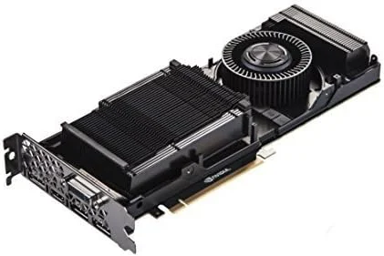 کارت گرافیک Nvidia TITAN X با ۱۲ گیگابایت حافظه GDDR5، رابط PCI-e x16، سه پورت DisplayPort، پورت DVI و HDMI