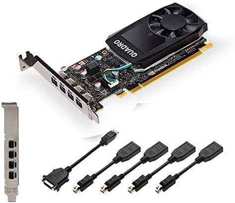 کارت گرافیک NVIDIA Quadro P600 با 2GB حافظه GDDR5 - گذرگاه حافظه 128 بیتی، 4 پورت DisplayPort، براکت با ارتفاع کم و زیاد (بازسازی شده) کارت گرافیک NVIDIA Quadro P600 با 2GB حافظه GDDR5 - گذرگاه حافظه 128 بیتی، 4 پورت DisplayPort، براکت با ارتفاع کم و زیاد (بازسازی شده)