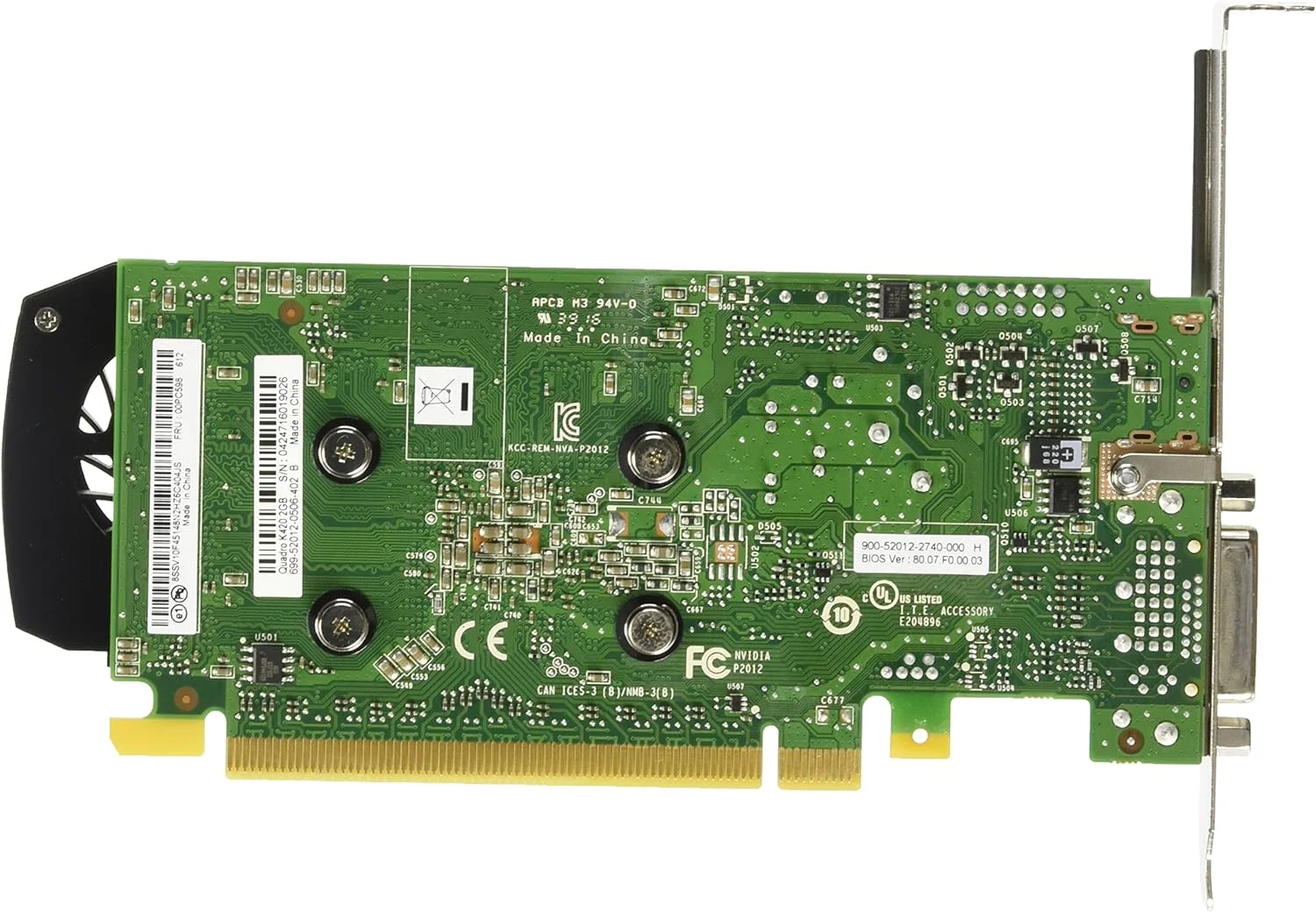 کارت گرافیک NVIDIA Quadro K420 - کارت گرافیک باریک