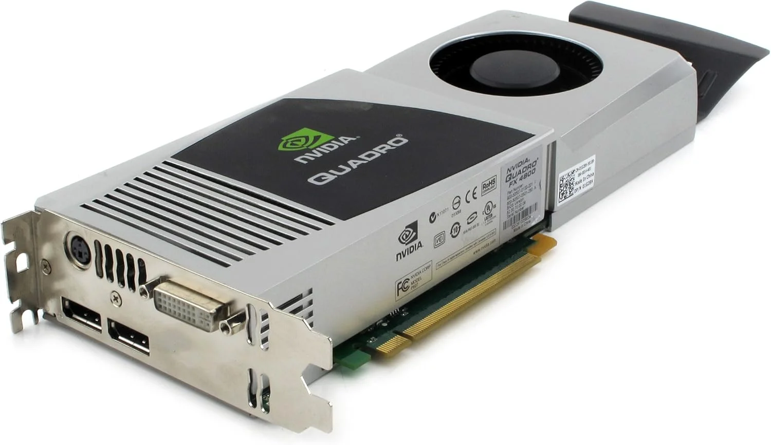 کارت گرافیک حرفه ای NVIDIA Quadro FX 4800 FX4800 با حافظه 1.5 گیگابایت کارت گرافیک حرفه ای NVIDIA Quadro FX 4800 FX4800 با حافظه 1.5 گیگابایت