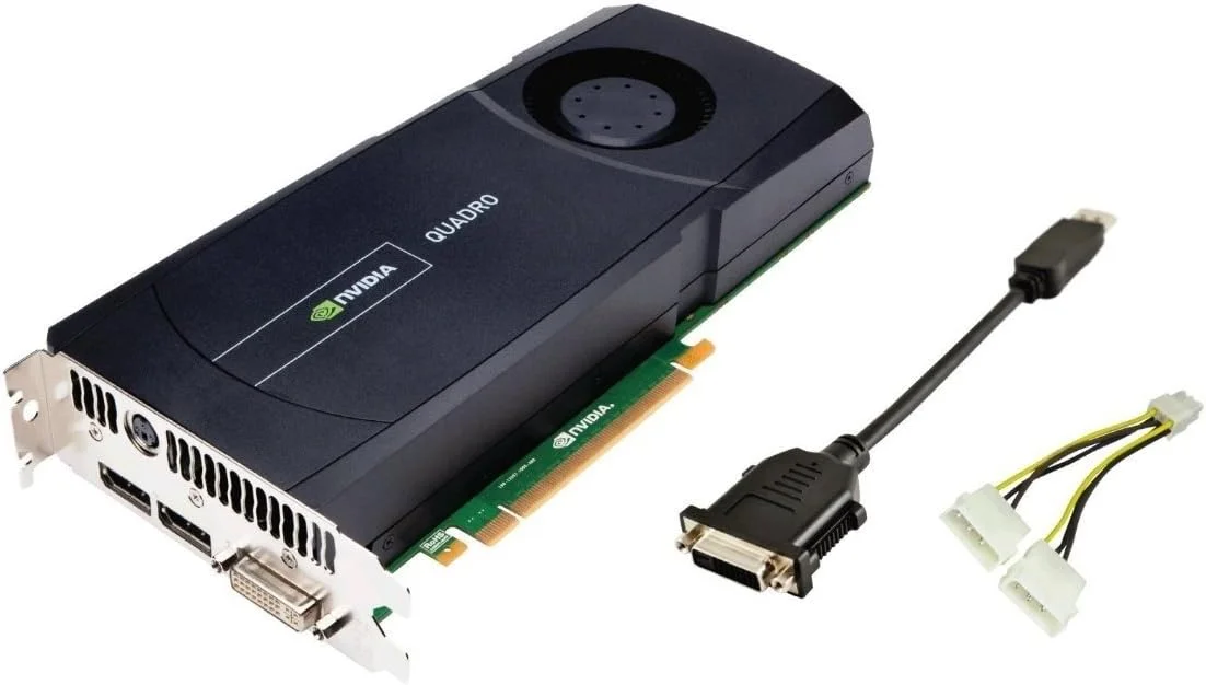 کارت گرافیک Nvidia Quadro 5000 با 2.5 گیگابایت حافظه و 352 هسته CUDA