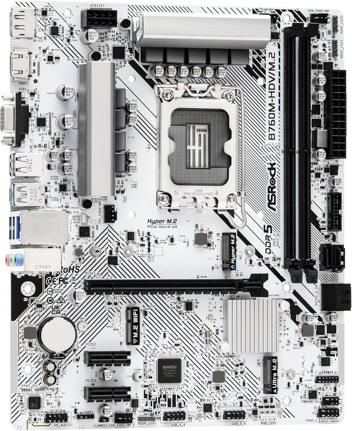 مادربرد ASRock B760M-HDV/M.2 DDR5 (Intel LGA 1700) Micro ATX