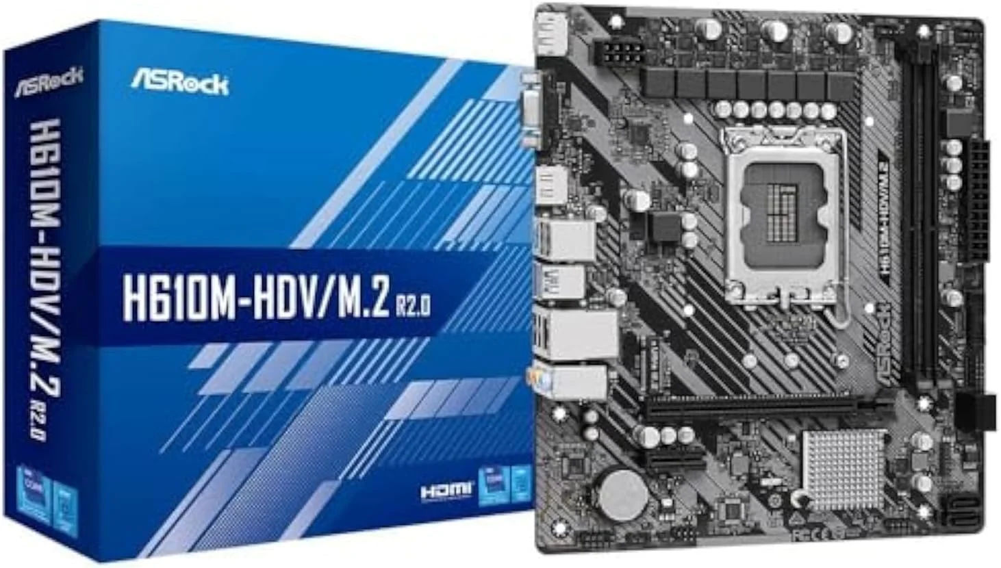 مادربرد ASRock Intel H610 LGA 1700 Micro ATX DDR4 مادربرد ASRock Intel H610 LGA 1700 Micro ATX DDR4