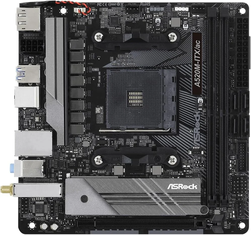 مادربرد ASRock A520M-ITX/AC با پشتیبانی از پردازندههای نسل سوم AMD AM4 Ryzen™ / پردازندههای AMD Ryzen™ آینده (سری 3000 و 4000) مادربرد ASRock A520M-ITX/AC با پشتیبانی از پردازندههای نسل سوم AMD AM4 Ryzen™ / پردازندههای AMD Ryzen™ آینده (سری 3000 و 4000)