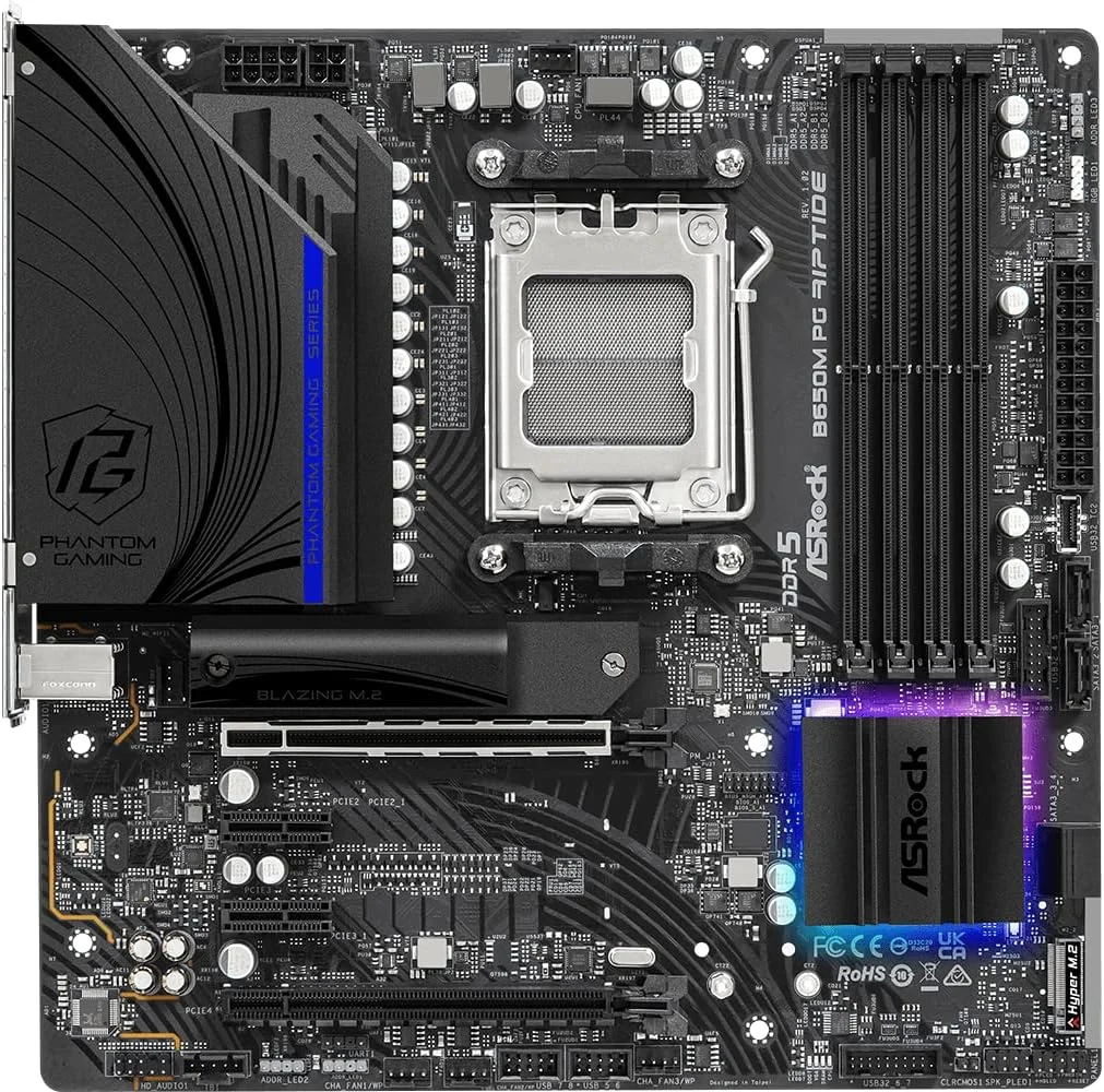 مادربرد Asrock B650M PG Riptide AMD B650 سوکت AM5 micro ATX مادربرد Asrock B650M PG Riptide AMD B650 سوکت AM5 micro ATX
