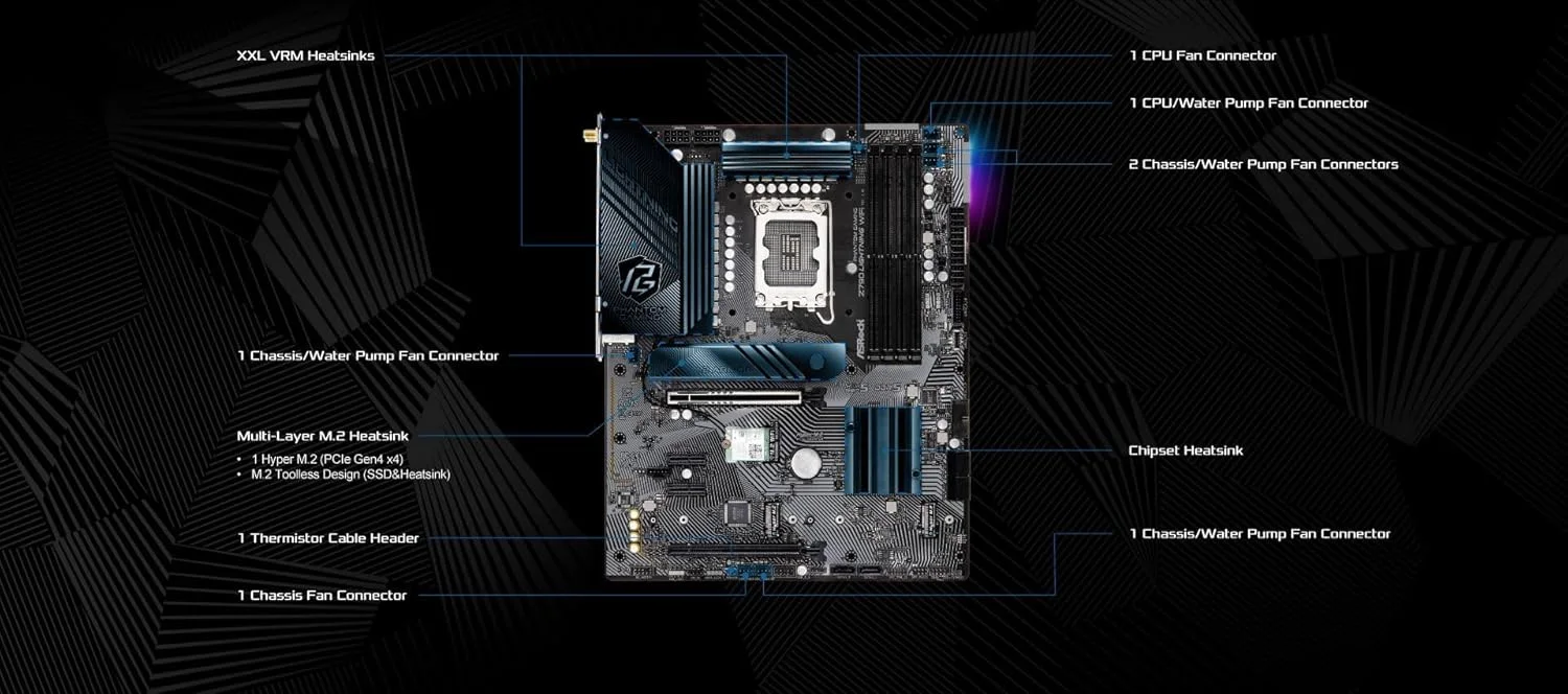 مادربرد ASRock Z790 Lightning WiFi (Phantom Gaming) نسل 14، 13 و 12 پردازنده های Intel® Core™ (LGA1700) DDR5 Windows® 10 64-bit / 11 64-bit مادربرد ASRock Z790 Lightning WiFi (Phantom Gaming) نسل 14، 13 و 12 پردازنده های Intel® Core™ (LGA1700) DDR5 Windows® 10 64-bit / 11 64-bit