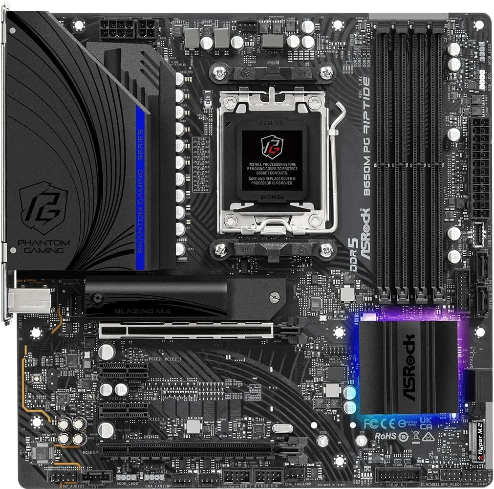 مادربرد Asrock B650M PG Riptide AMD B650 سوکت AM5 micro ATX مادربرد Asrock B650M PG Riptide AMD B650 سوکت AM5 micro ATX