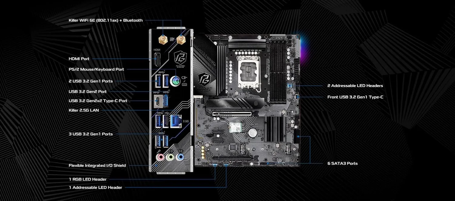 مادربرد ASRock Z790 Lightning WiFi (Phantom Gaming) نسل 14، 13 و 12 پردازنده های Intel® Core™ (LGA1700) DDR5 Windows® 10 64-bit / 11 64-bit مادربرد ASRock Z790 Lightning WiFi (Phantom Gaming) نسل 14، 13 و 12 پردازنده های Intel® Core™ (LGA1700) DDR5 Windows® 10 64-bit / 11 64-bit