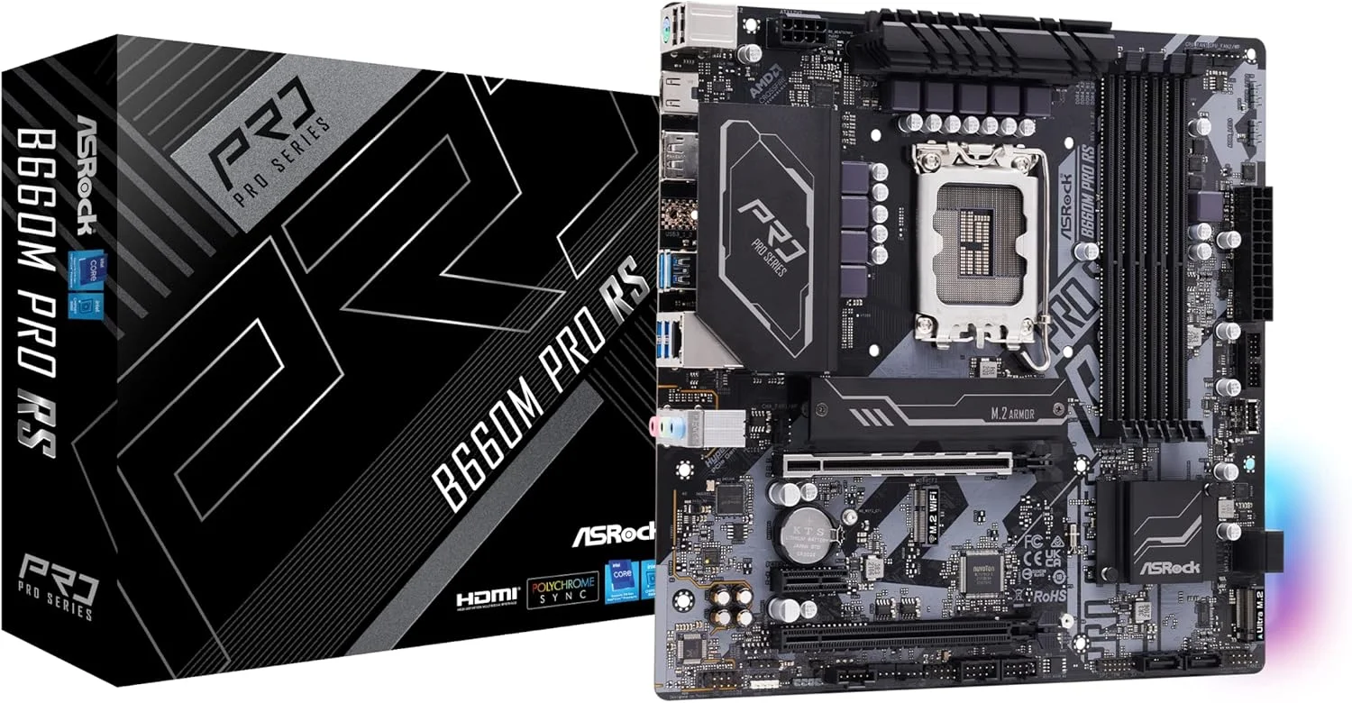 مادربرد ASRock B660M Pro RS Intel LGA 1700 Micro ATX DDR4
