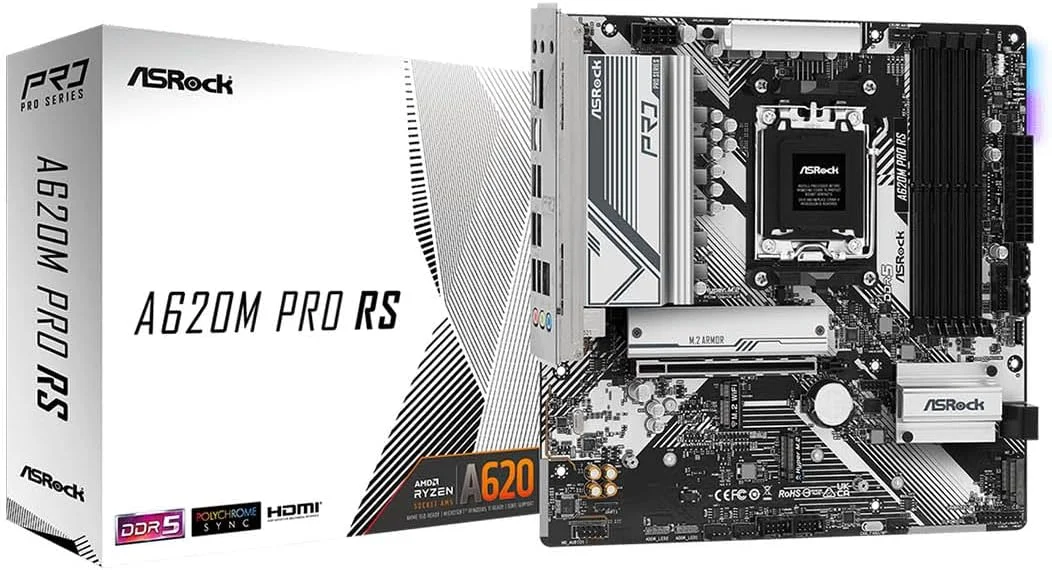 مادربرد ASRock A620M Pro RS AMD AM5 DDR5 Micro ATX مادربرد ASRock A620M Pro RS AMD AM5 DDR5 Micro ATX