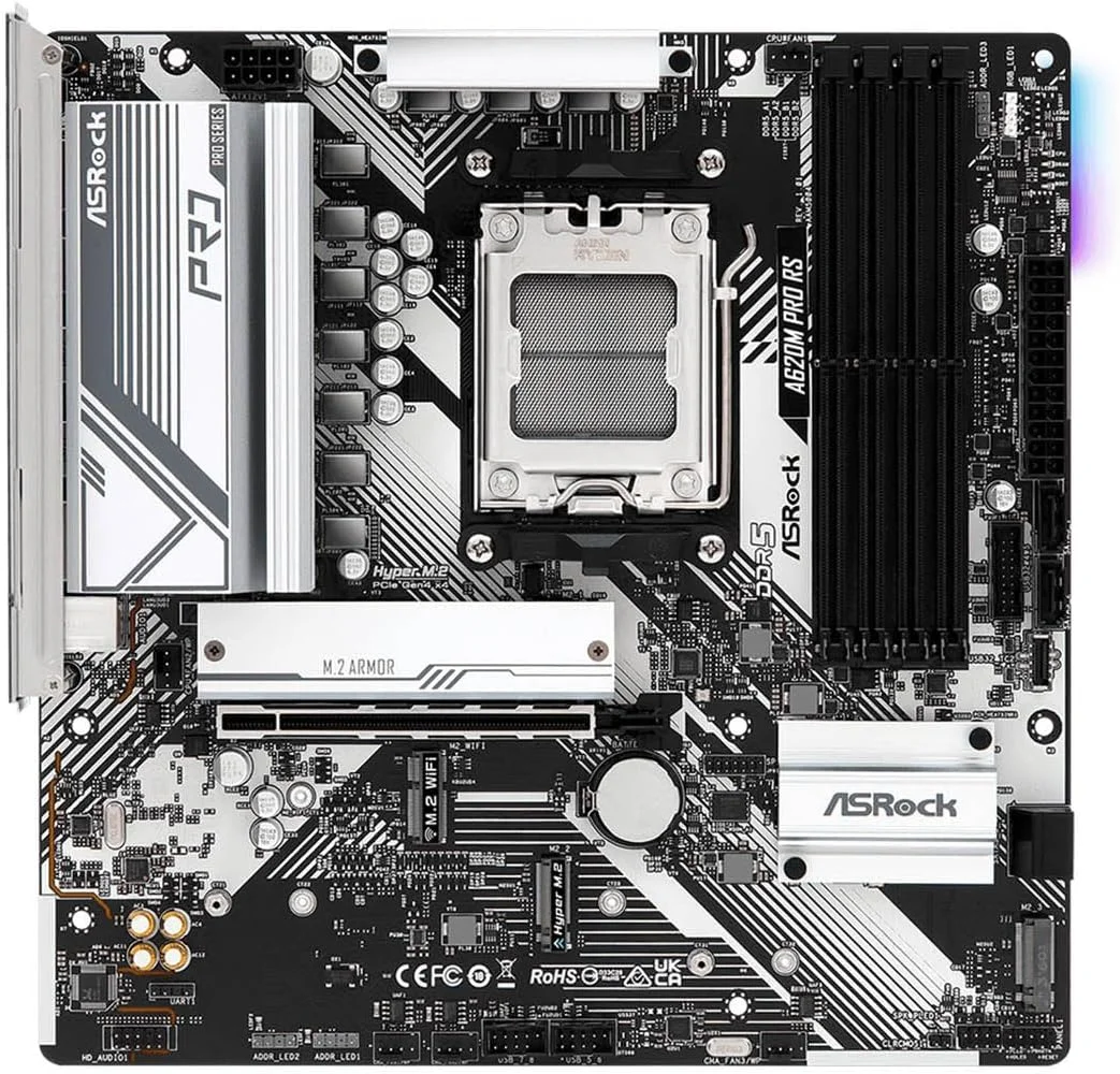 مادربرد ASRock A620M Pro RS AMD AM5 DDR5 Micro ATX