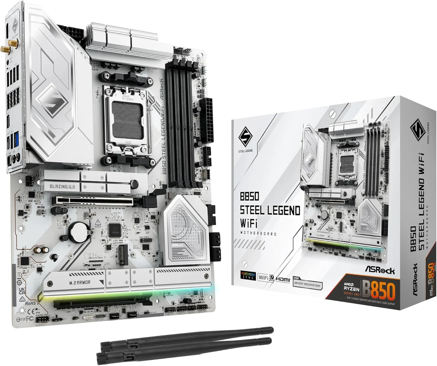 مادربرد ASRock AMD AM5 B850 Steel Legend WiFi مادربرد ASRock AMD AM5 B850 Steel Legend WiFi