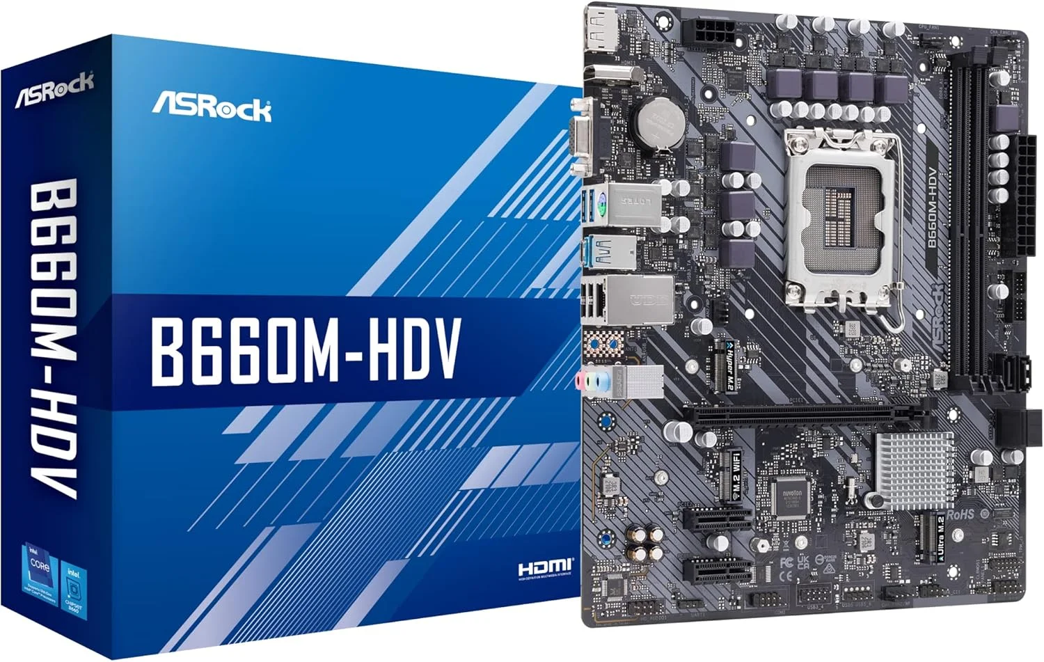 مادربرد ASRock B660M-Hdv سوکت 1700 با پشتیبانی از DDR4