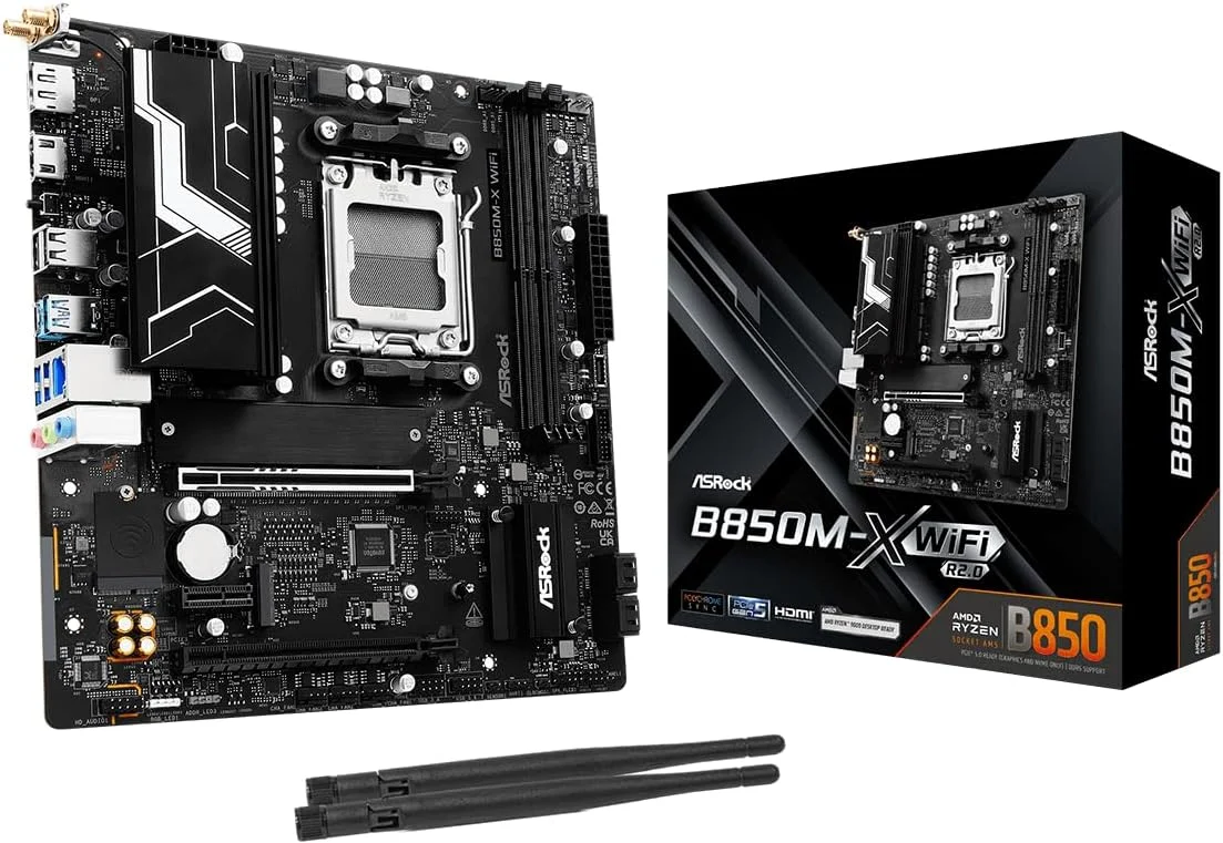 مادربرد ASRock B850M-X WiFi R2.0 Micro-ATX مدل MB6752 مادربرد ASRock B850M-X WiFi R2.0 Micro-ATX مدل MB6752