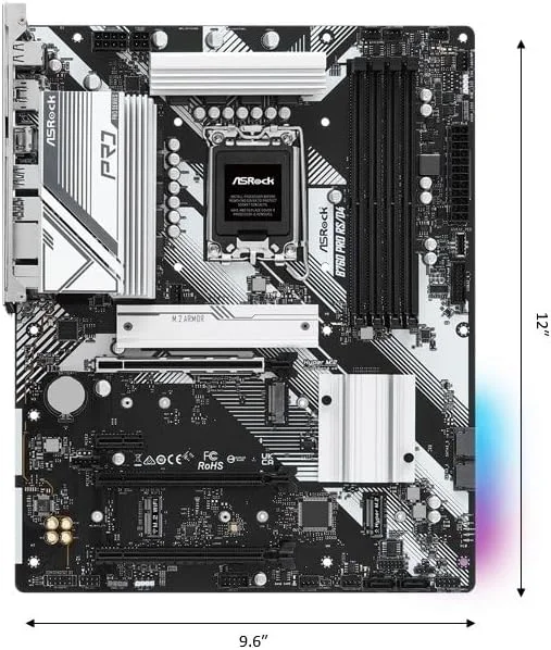 مادربرد ایسراک Intel 1700 B760 PRO RS/D4 مادربرد ایسراک Intel 1700 B760 PRO RS/D4