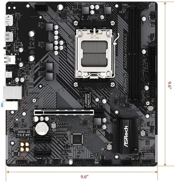 مادربرد ASRock A620M-HDV/M.2 (AM5 mATX HDMI/DP)