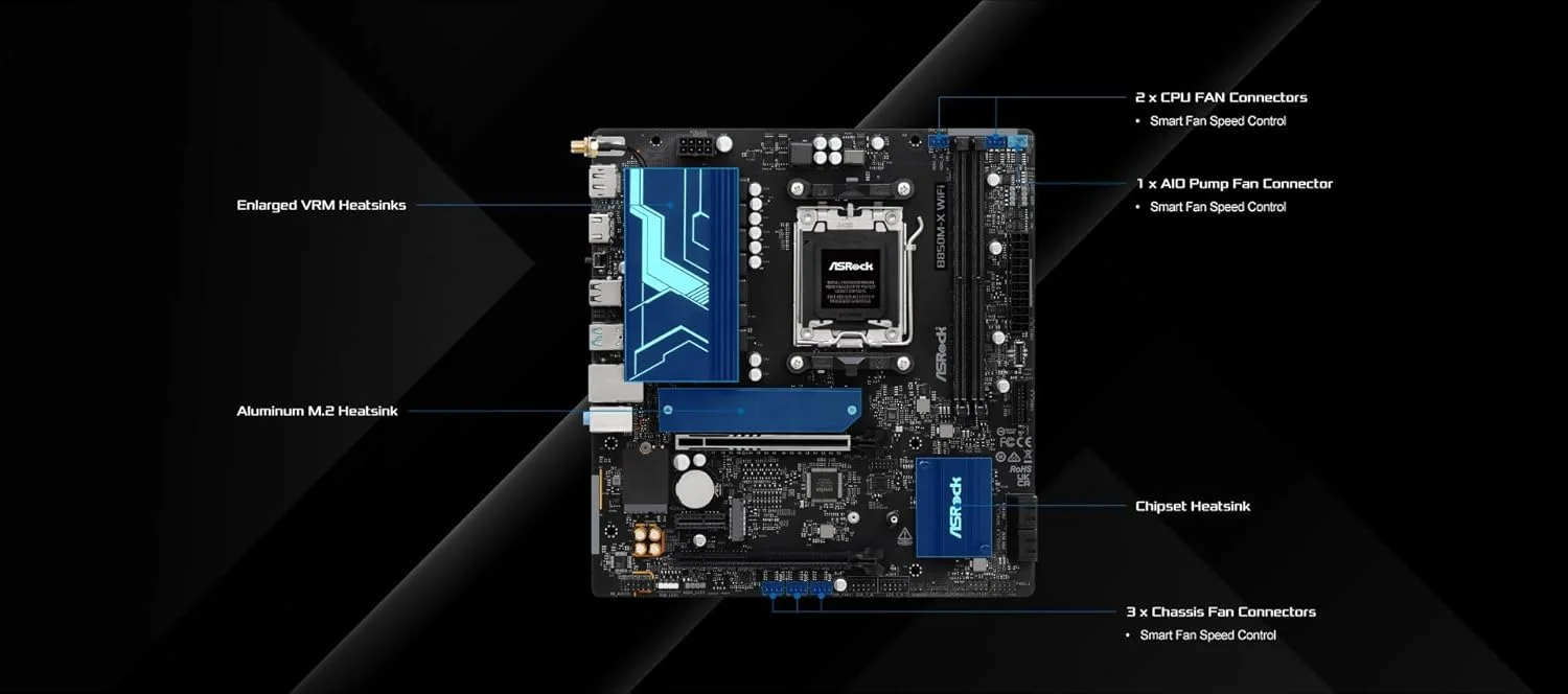 مادربرد ASRock B850M-X WiFi R2.0 Micro-ATX مدل MB6752