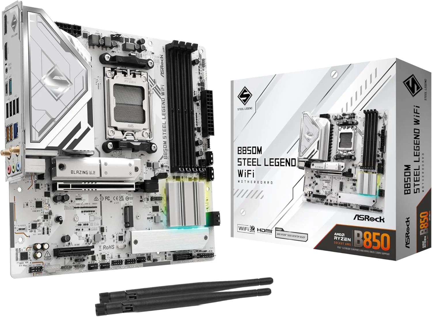 مادربرد ASRock AMD AM5 B850M Steel Legend WiFi