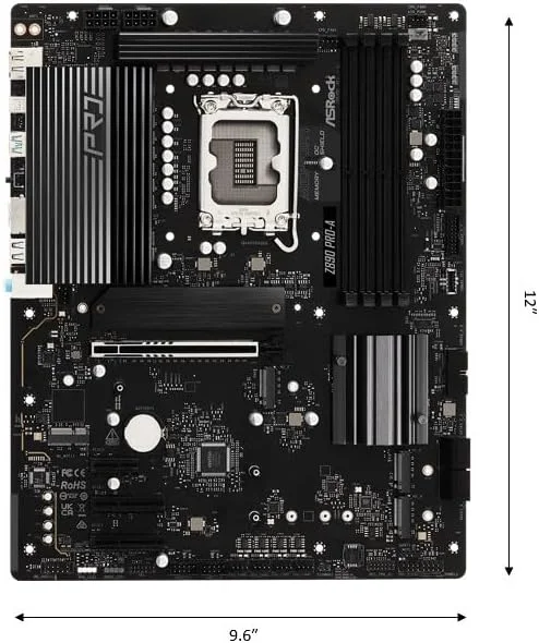 مادربرد ASRock Z890 Pro-A WiFi 7، مناسب پردازنده Intel Core Ultra LGA1851، دارای RL-ILM، پشتیبانی از DDR5 8666 مگاهرتز، ظرفیت 256 گیگابایت، فرم فاکتور ATX و PCIe 5.0 مادربرد ASRock Z890 Pro-A WiFi 7، مناسب پردازنده Intel Core Ultra LGA1851، دارای RL-ILM، پشتیبانی از DDR5 8666 مگاهرتز، ظرفیت 256 گیگابایت، فرم فاکتور ATX و PCIe 5.0