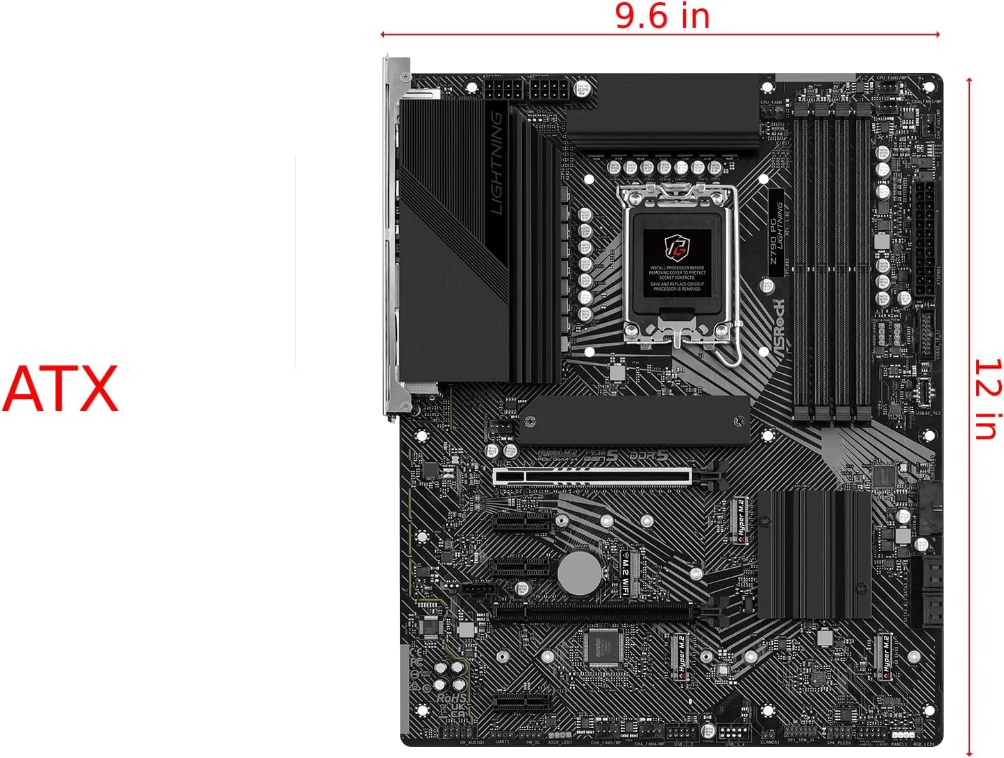 مادربرد Asrock Z790 PG Lightning Intel Z790 LGA 1700 ATX مادربرد Asrock Z790 PG Lightning Intel Z790 LGA 1700 ATX